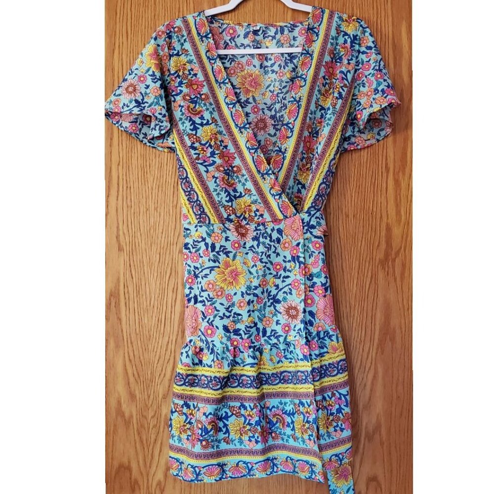 Floral Wrap Dress